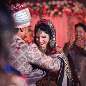 wedding of a couple captured by photography studio raipur